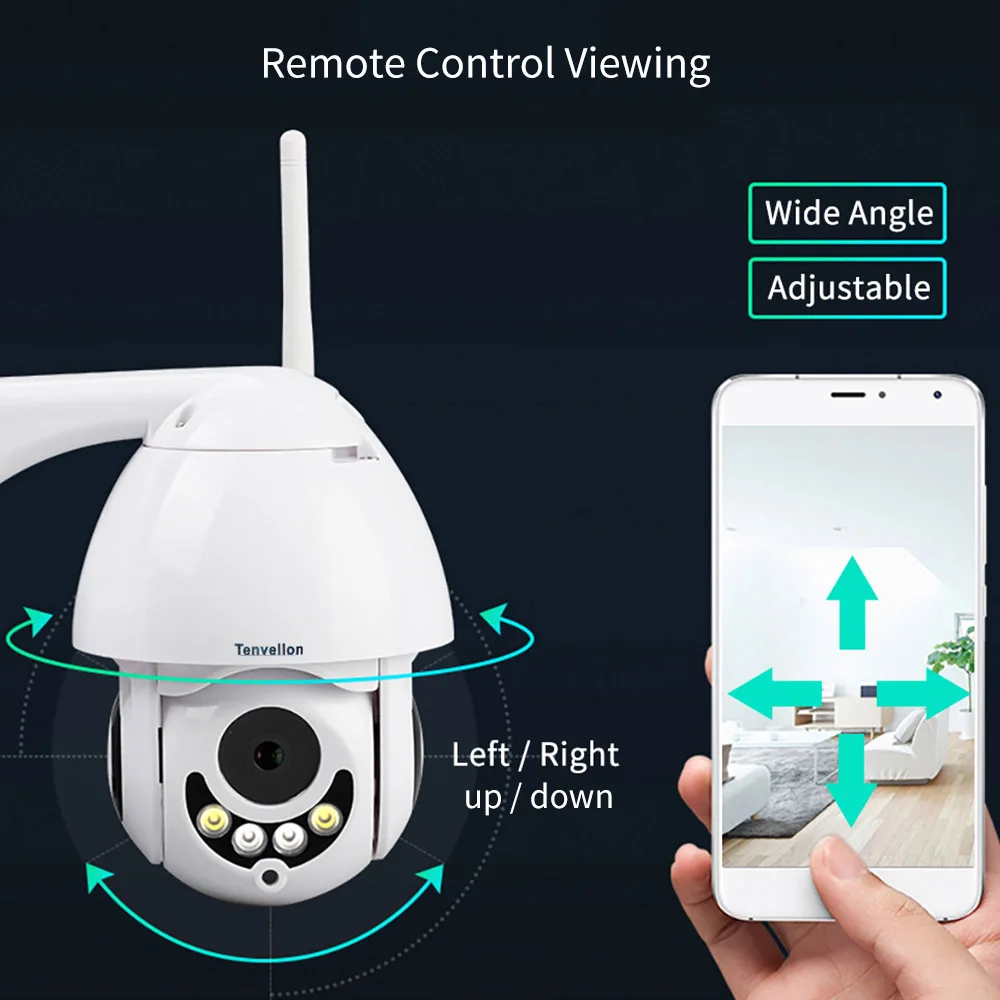 Wi Fi ip камера Full HD 1080 P Беспроводная Проводная PTZ наружная скорость купольная