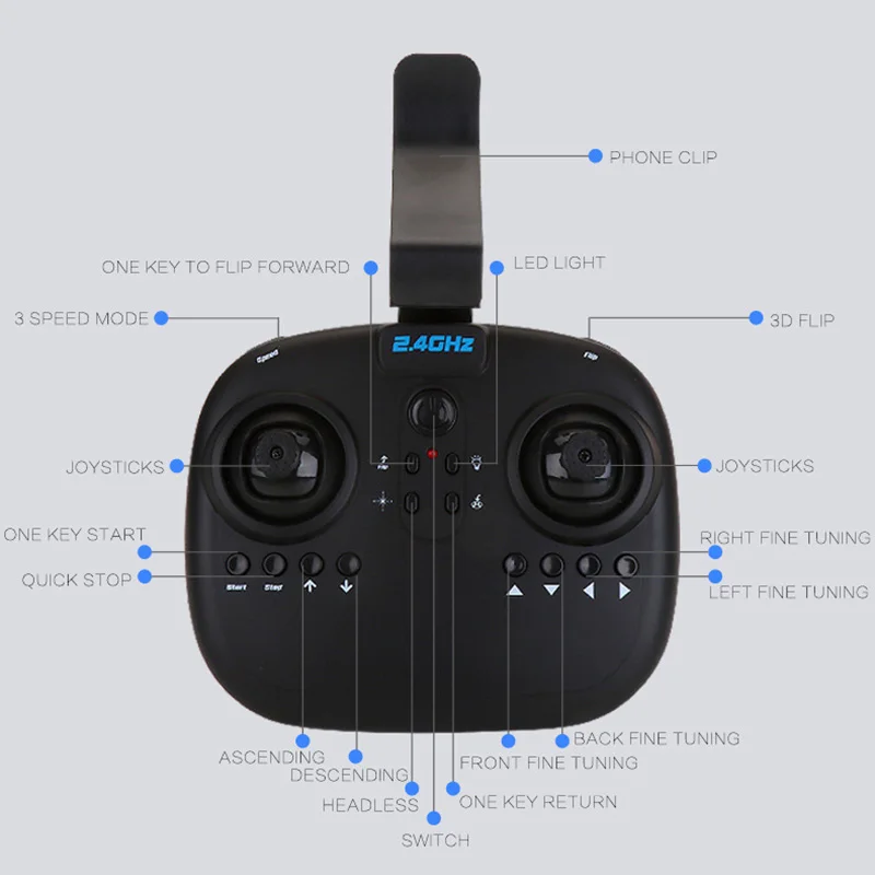 A6 RC вертолет wifi FPV мини Дрон 2,4G пульт дистанционного управления с HD камерой RC Дрон режим удержания высоты складной ручной Квадрокоптер