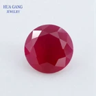 5 # красный матовый нижний синтетический камень 0,8-20 мм круглый блестящий синтетический корунд красный камень драгоценные камни для ювелирных изделий