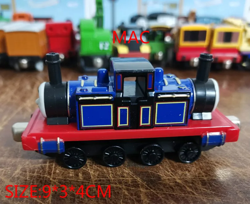 Локомотив литой металлический поезд игрушки Развивающие DIY мини-игрушки Магнитные модели Томас Стивен Кейтлин Хэнк для детей Подарки для детей - Цвет: MAC