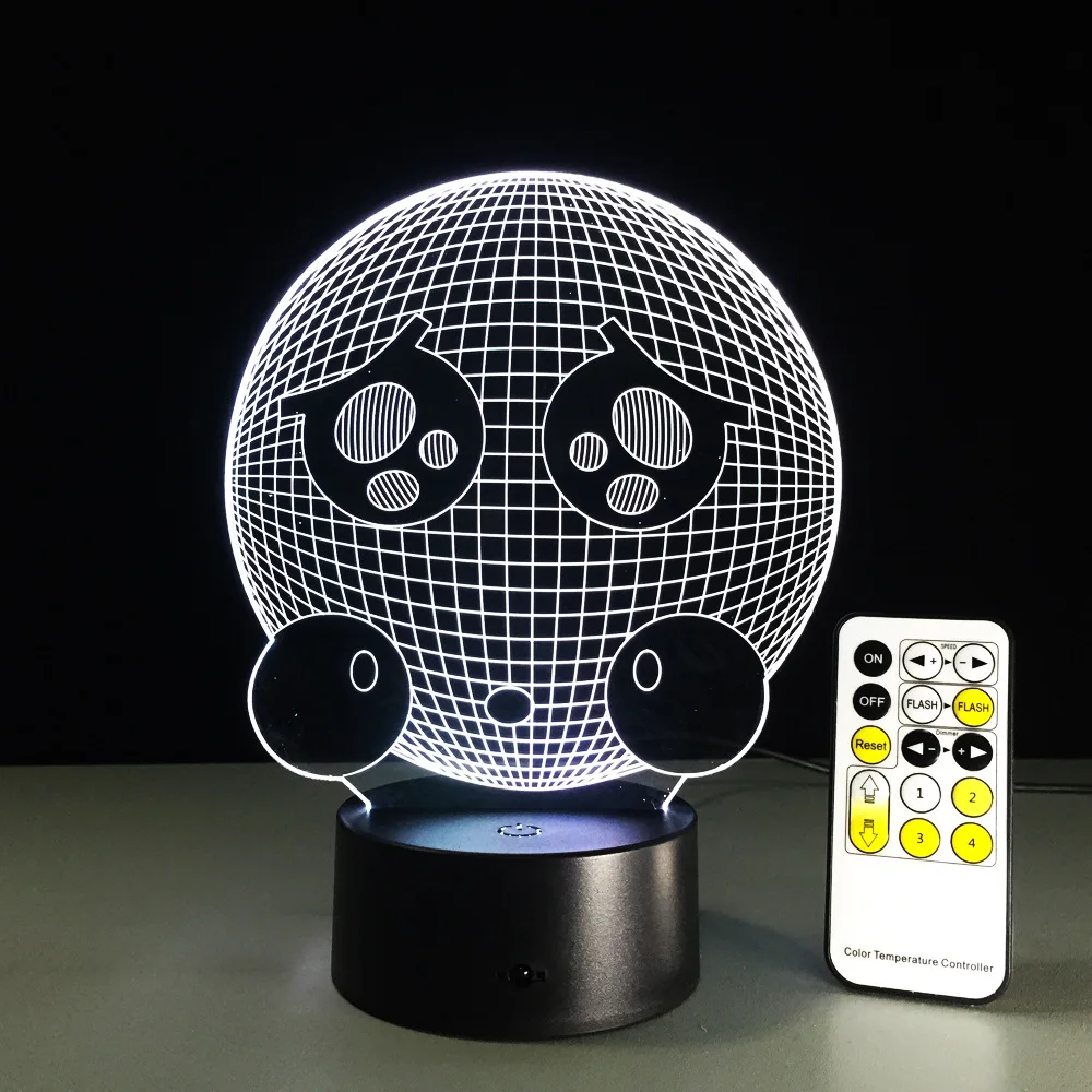 3D ночник с дистанционным управлением и изображением плача светодиодный