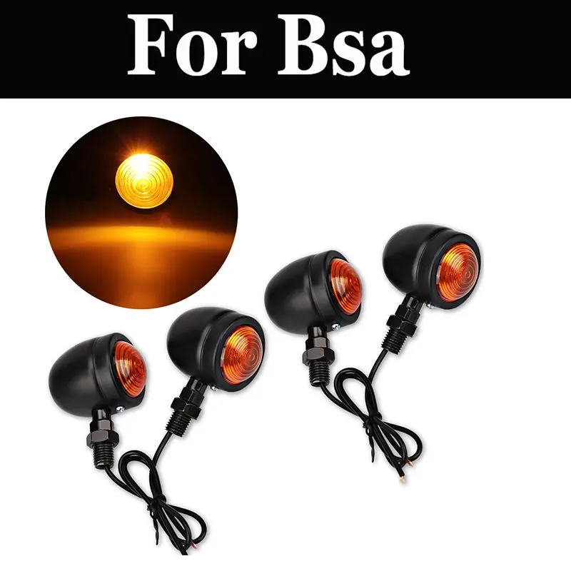 Сигнал поворота для мотоцикла Bsa A10 A65 A65s B25 B44 Fury 350 Royal Star 500 650 Victor 441 Thunderbolt, 4 шт./компл.