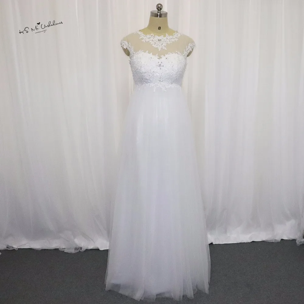 Свадебные платья для беременных женщин кружевное свадебное платье с завышенной