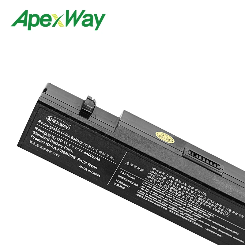 Аккумулятор Apexway 6 ячеек для Samsung R428 R468 E257 E352 SA20 AA PB9NC6B PB9NS6B NP350E5C NP300V5A NP350V5C NP300E5C