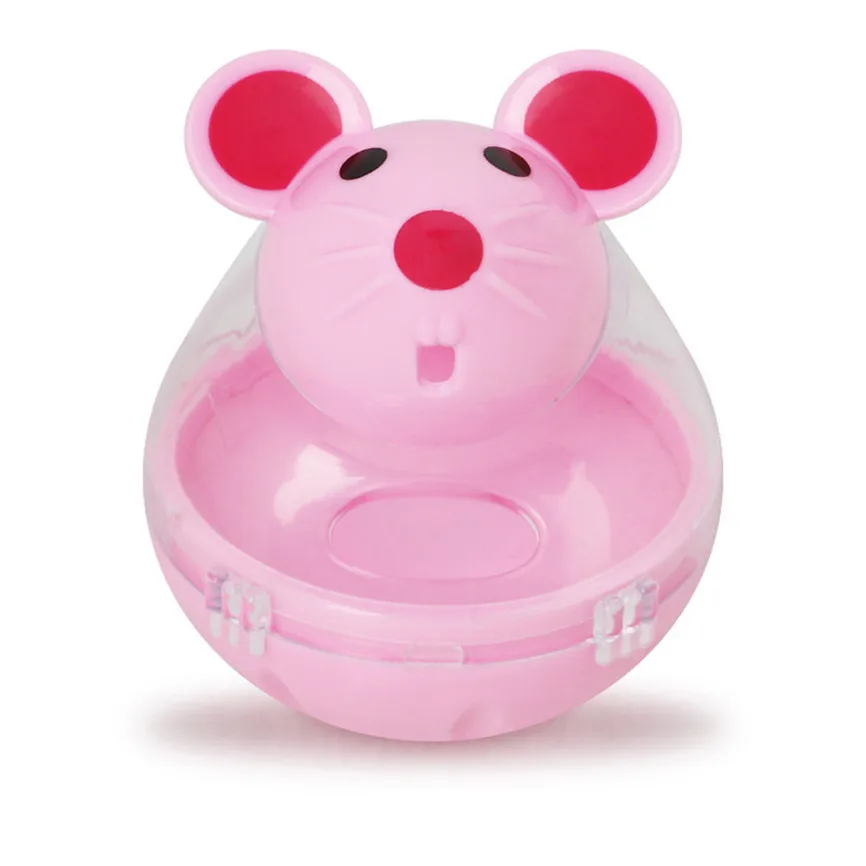 Pink Высококачественная Милая кормушка для домашних животных, собака, кошка, Интерактивная миска для кормления IQ, пищевые игрушки, устройство для утечки 15*7 см, Прямая поставка - Цвет: Pink