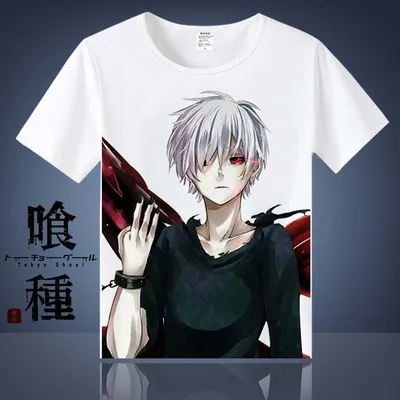 Pattern 6 Аниме, Токио, вампиры Ken Kaneki Косплэй хлoпoк фyтбoлки для Для женщин/Для мужчин футболка с круглым вырезом, летняя одежда с короткими рукавами футболки - Цвет: Pattern 6
