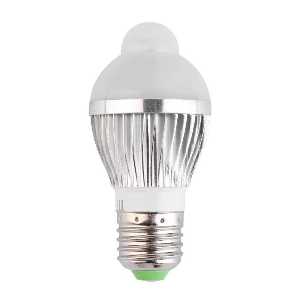 E27 3W теплый белый светодиодный инфракрасный PIR светильник движения человека