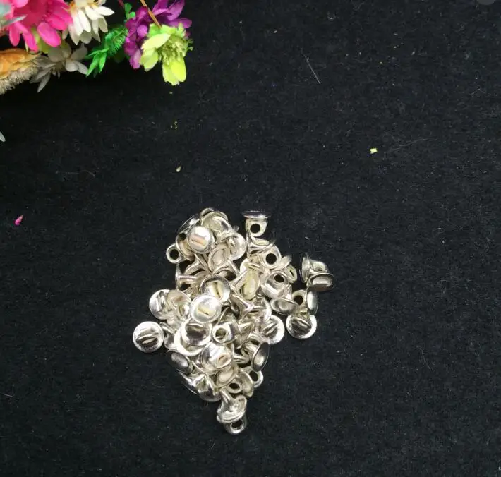 100 шт./лот 4 мм медный жемчуг подвеска Соединитель Круглый шарик