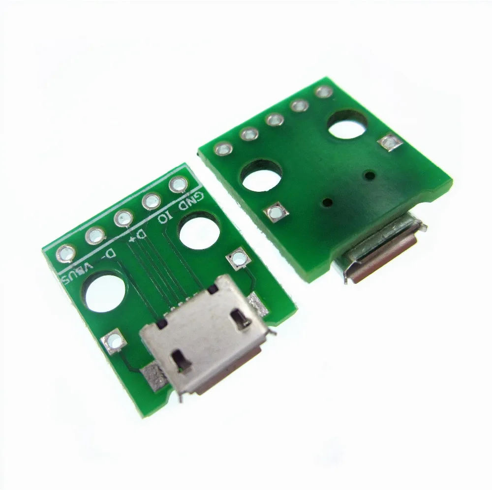 50 шт. адаптер MICRO USB Для DIP-адаптера 5-контактный женский разъем Фотографическая