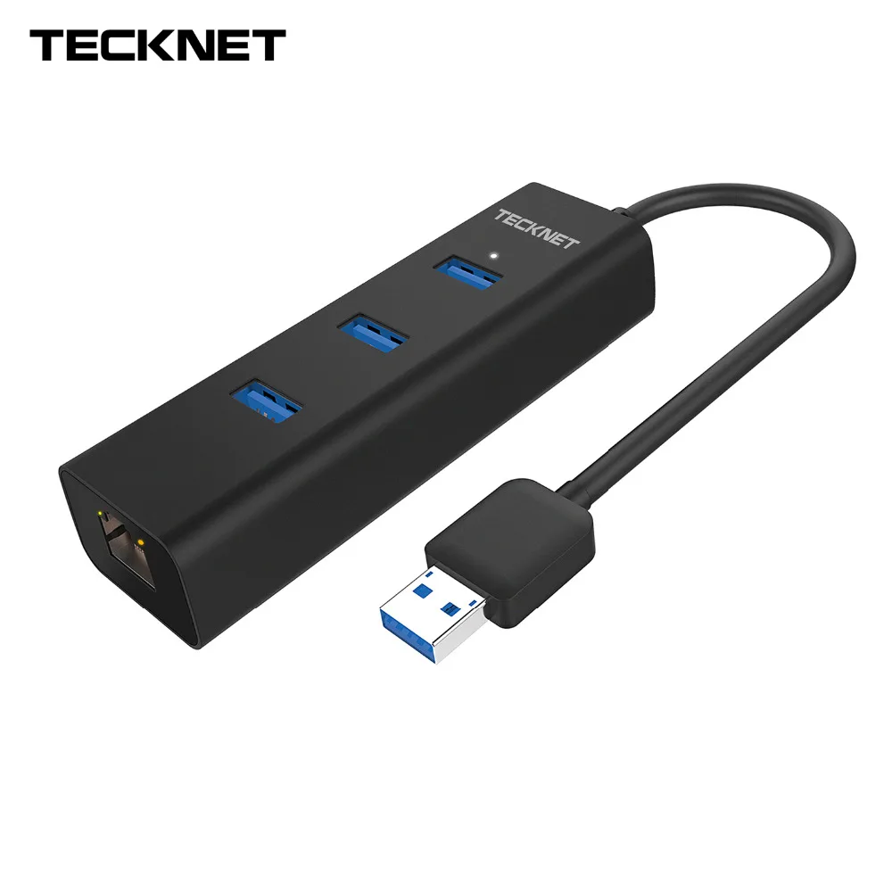 TeckNet USB Ethernet для Windows сетевые карты внешний 3 портовый 0 концентратор данных RJ45