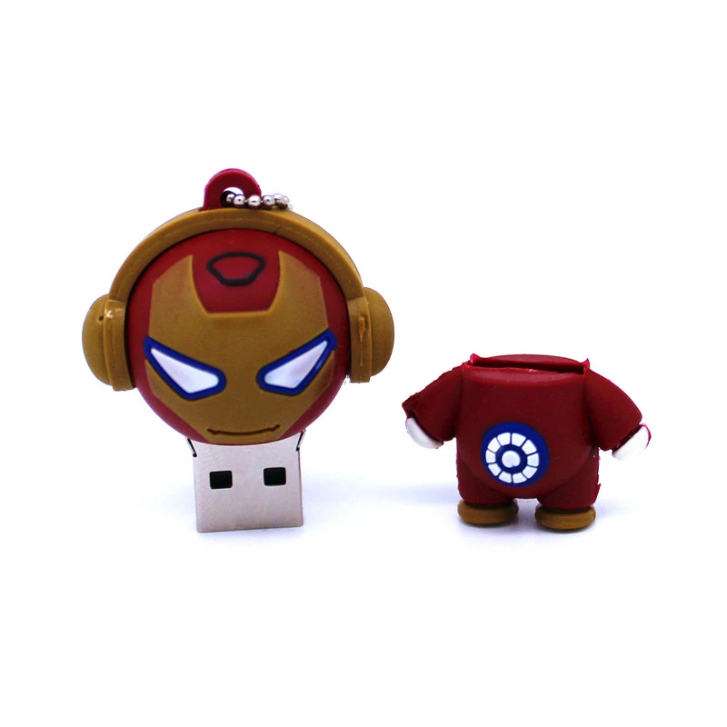 USB флеш-накопитель с мультяшным супергероем 4 ГБ 8 16 32 64 Железный человек |