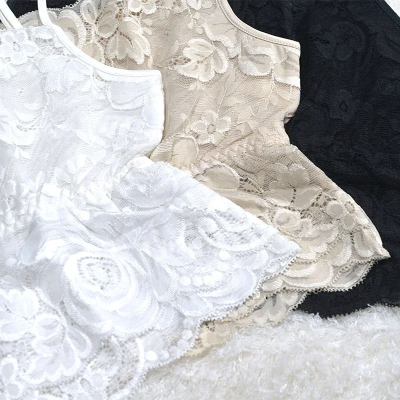 Летнее анти шелковое нижнее белье обернутая грудь кружева камзол бэк блок