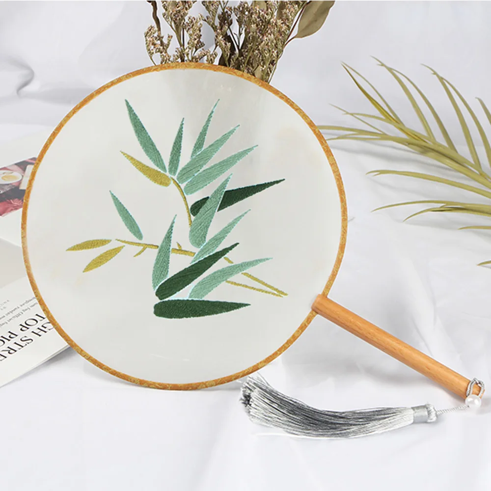 1pc Embroidery DIY Handmade Round Fan Material Bag Palace for Adult Beginners | Дом и сад