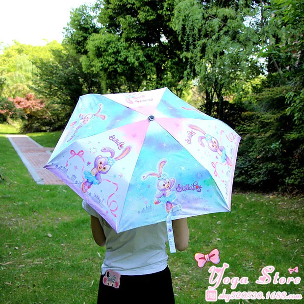Cartoon Duffy Bear Friends Stellalou Rabbit Gelatoni Japanese Anime Plush Toy Cute Umbrella Sunshade 22CM*5CM | Игрушки и хобби