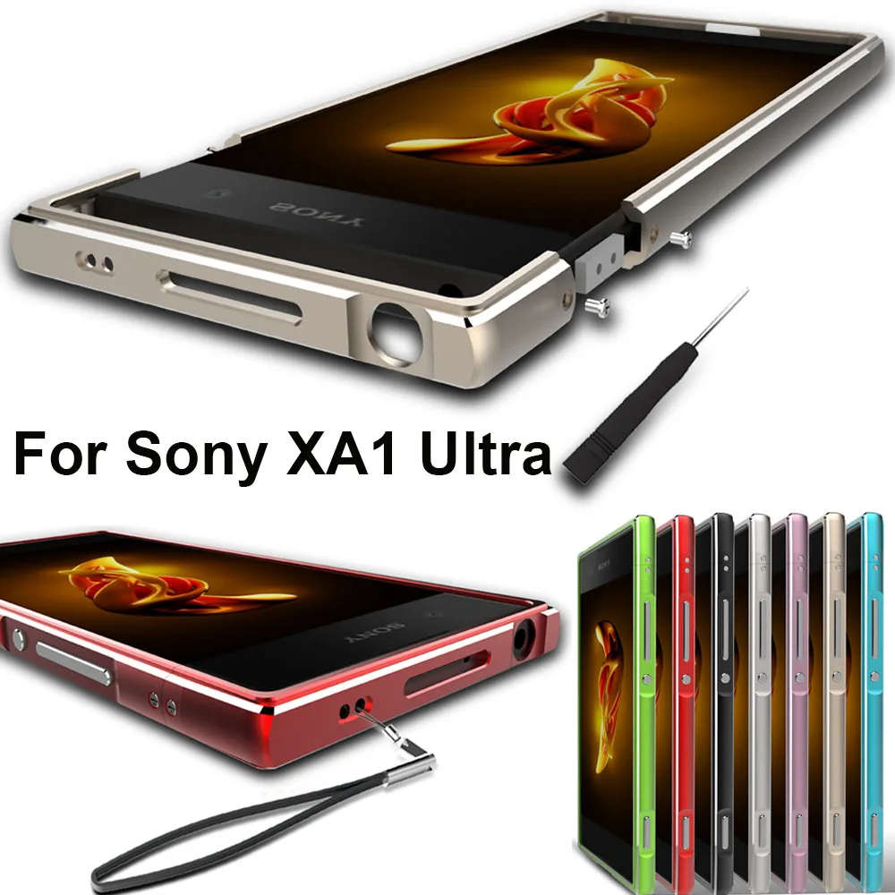 Для sony Xperia XA1 Ультра чехол металлический бампер из алюминиевого сплава для sony XA1 ультра металлическая рамка G3226 G3212 G3223 G3221 6"