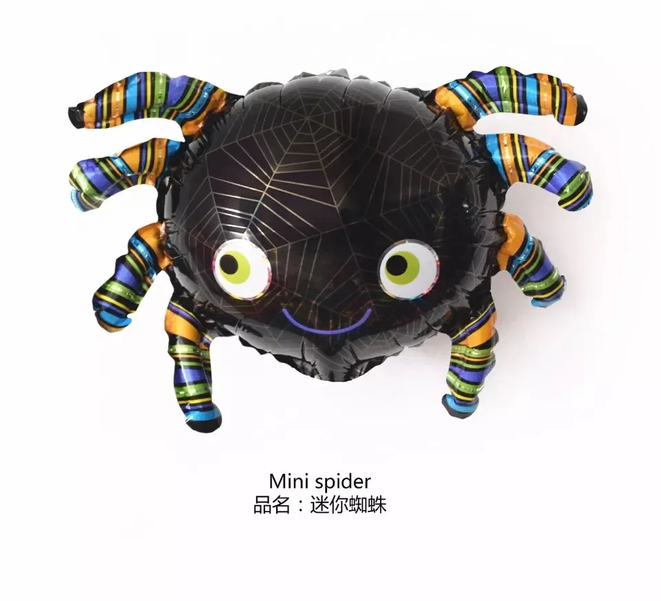 

BalleenShiny Baby Inflatable Ball Toys Halloween Party Ball Toys Pumpkin Skull Ghost Shape Aluminium Foil Ball For Kids Gift