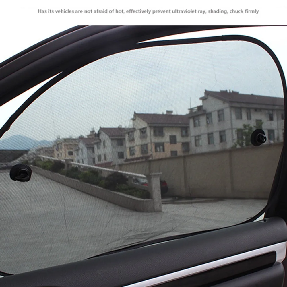 65x38cm 2Pcs Car Side Sun Shade UV Protection Universal Windshield Car Window Sunshade Mesh Sun Visor Protection Car Accessories
