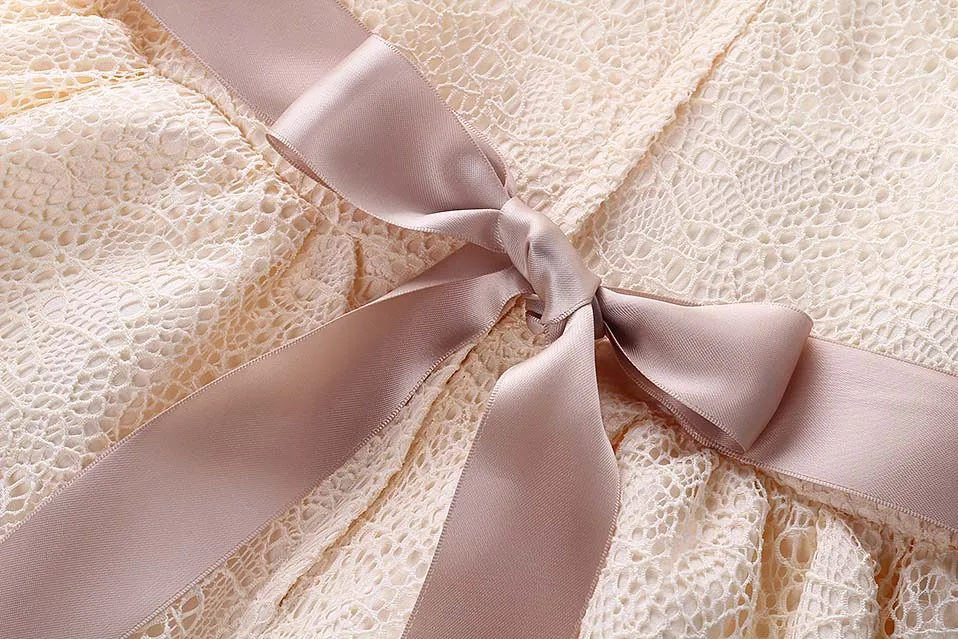 Милая праздничная одежда для девочек летнее кружевное свадебное платье