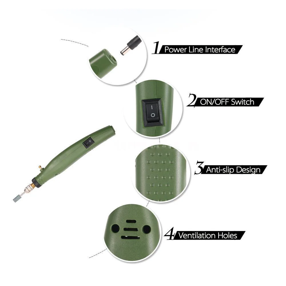 Top Sale US plug 110-230V Electric Grinding Set Rotary Drill Grinder Tool Engraving Kit | Бытовая техника