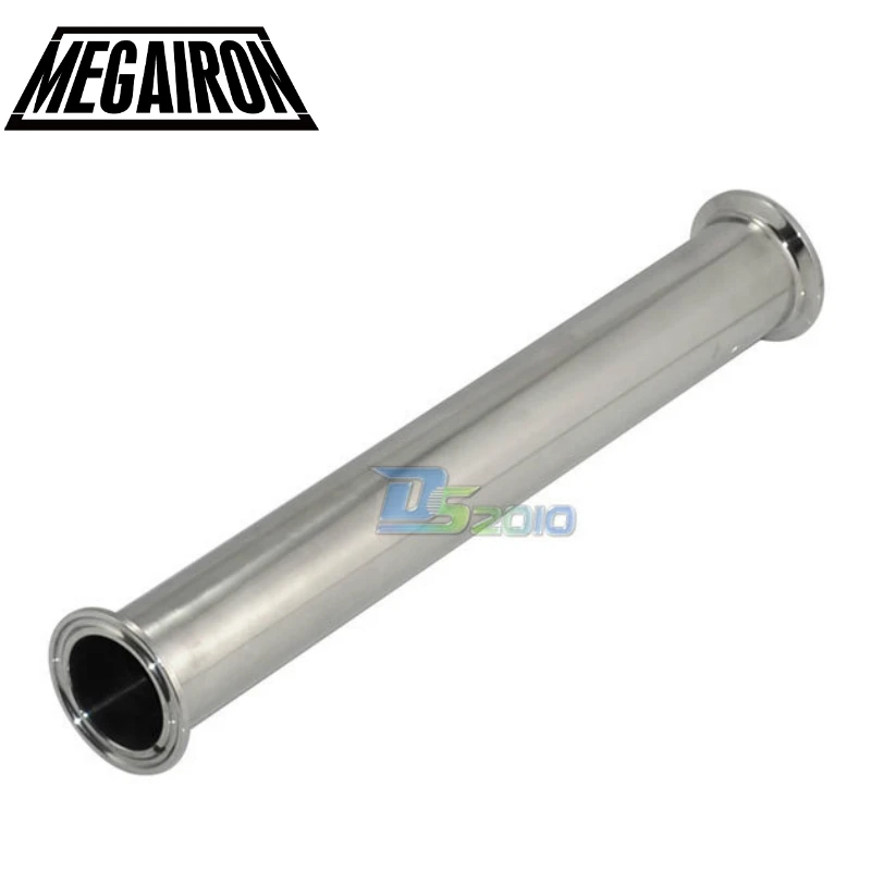 

MEGAIRON OD 1.5" 38MM Sanitary Spool Tube W/ 50.5MM Ferrule Flange 4" Length Pipe Fittings for Home Improvement-in