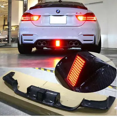 Задний диффузор F80 M3 F82 F83 M4 // KL стильный из углеродного волокна светодиодный