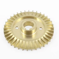 12mm thickness 6066707678808590mm od 36 teeth brass water pump impeller copper tone double side with groove