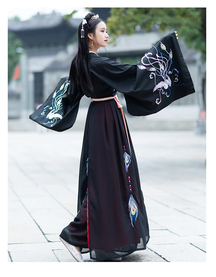 Женский танцевальный костюм Hanfu, наряд для женщин, костюм династии Цин, китайский костюм, восточное платье, традиционная китайская одежда DL3755