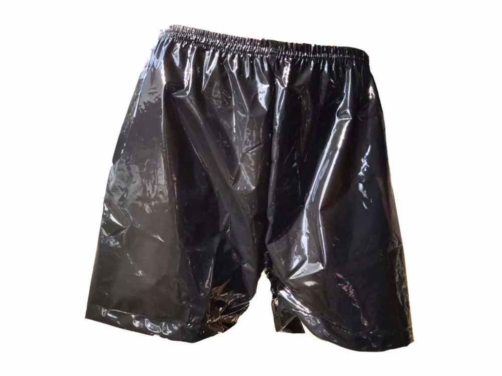 

2 piece*Haian adult incontinence wear plastic bloomers color black P021-2
