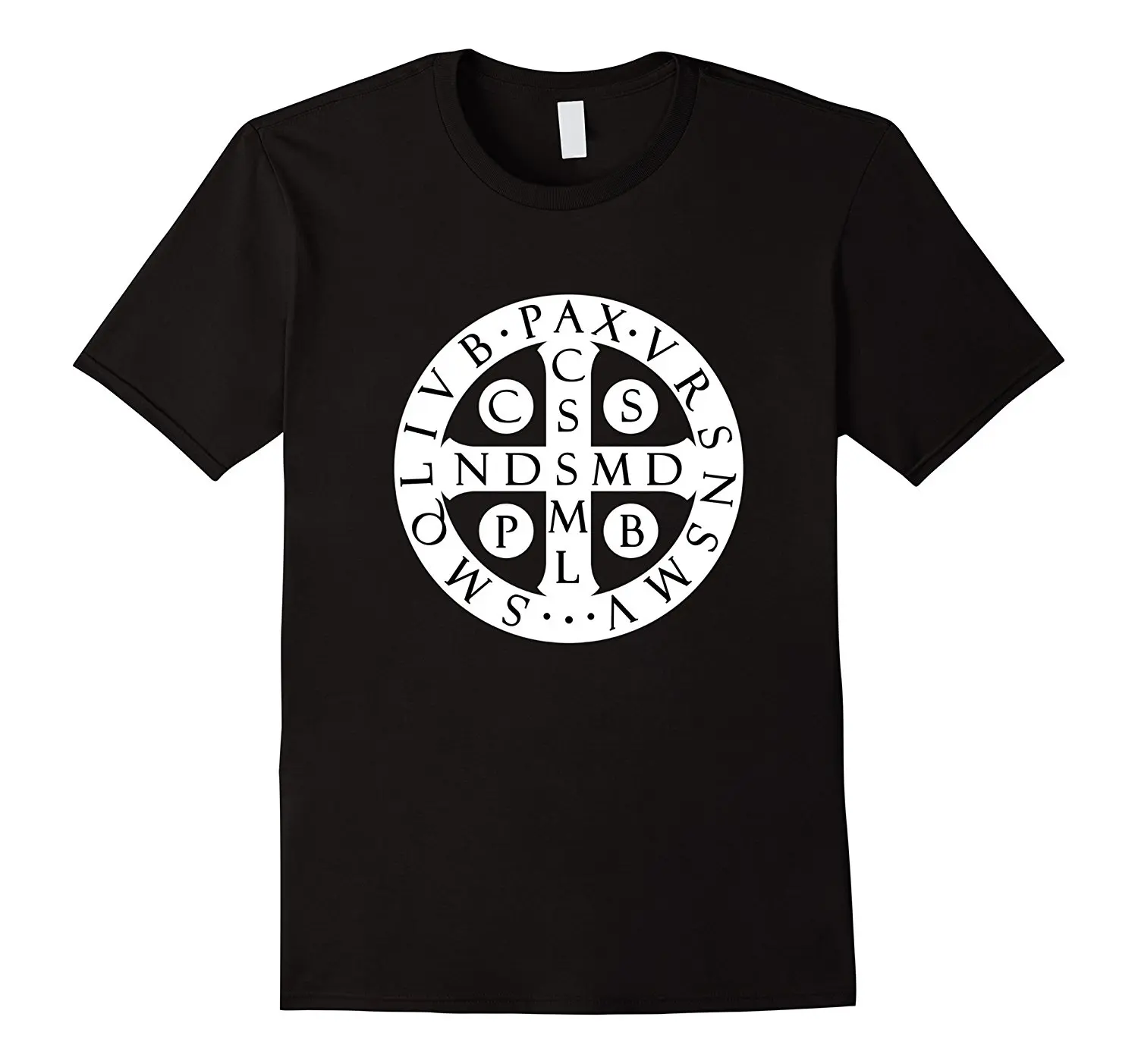 Бенедикт Медаль футболка католической Saint Cross молитва Tee|tee tee|tee t-shirt |
