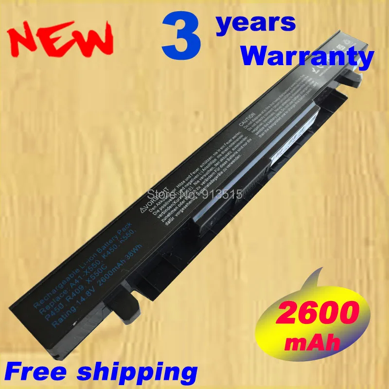 Новый F552 для ASUS A41 X550A Аккумулятор A450 A550 K450 K550 4 Cell|asus f552|battery asus a41-x550easus k55 battery |