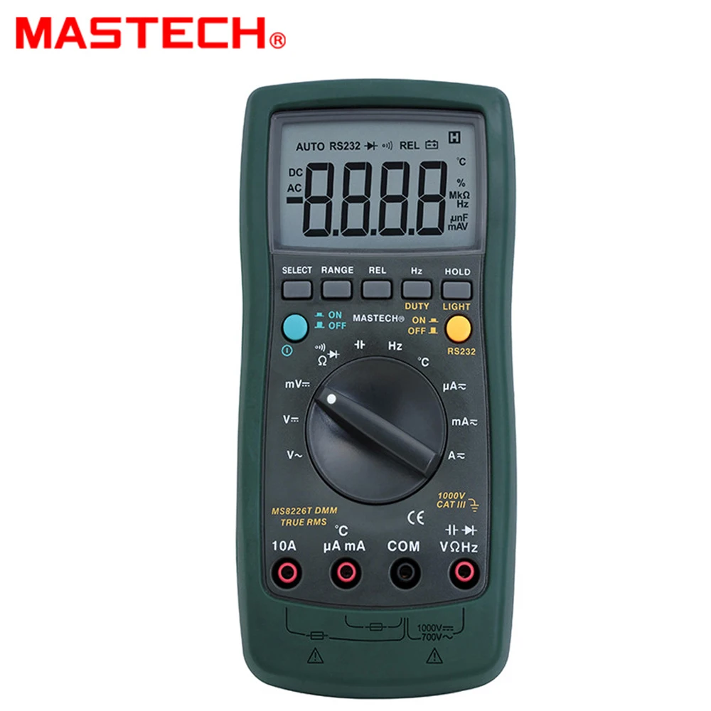 MASTECH MS8226T Цифровой мультиметр Авто Диапазон True RMS DMM HZ температура емкости метр |