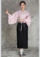 japanese cuisine chef jacket sushi uniform chef clothing women japanese kimono set summer waiter