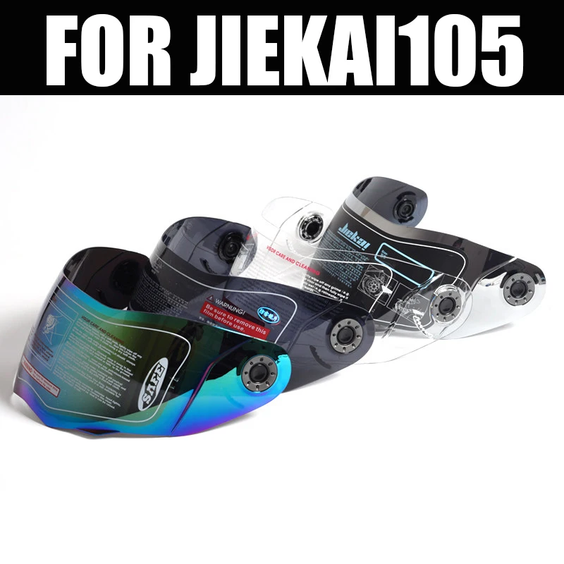 

Visor for Motorcycle JIEKAI 105 150 Helmet motorbike Flip up Modular helmet lens anti-fog / clear / multicolour /silver lens