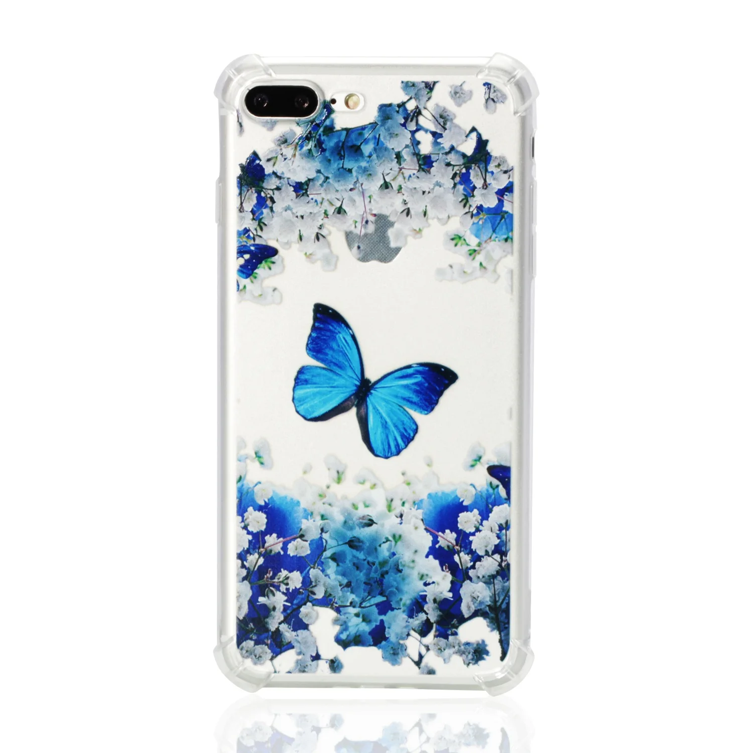 Case For Apple iPhone 7 8 Plus Anti-knock Soft TPU Silicone Cover Bumper 7Plus 8Plus Mobile Phone Cases 7P 8P Bag |