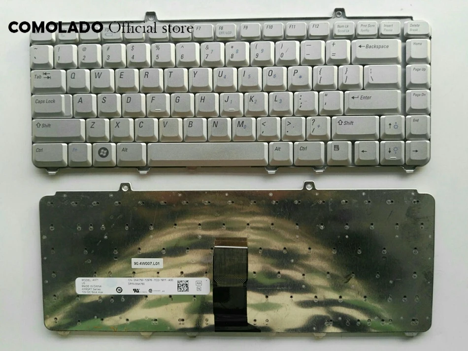 Английская Клавиатура США для LENOVO 1525 M1330 1420 1520 1330 V1500 PP25L Серебряная клавиатура