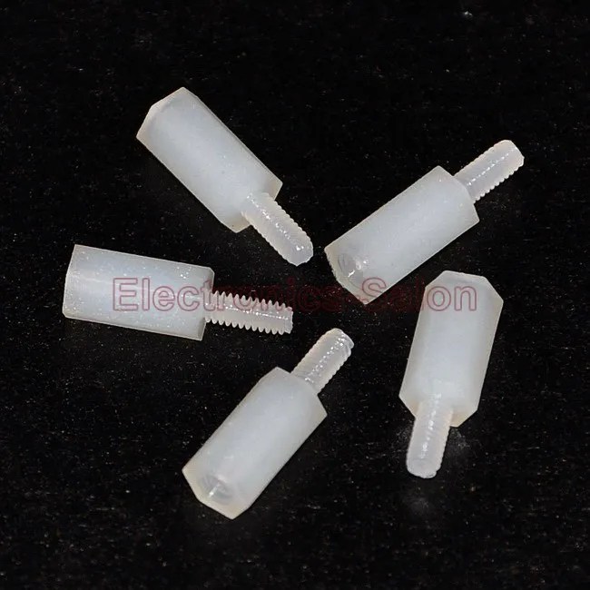 

(1000 pcs/lot ) 8mm M2 Nylon Hex Male-Female Standoff, Spacer