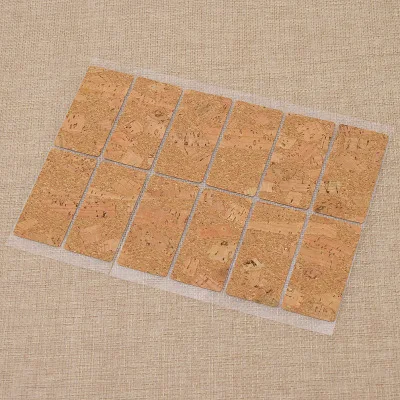 12pcs DIY ручной работы мягкие пробковые этикетки самоклеющиеся наклейки DIY сумки для одежды декоративные бирки для аксессуаров - Цвет: 12pcs