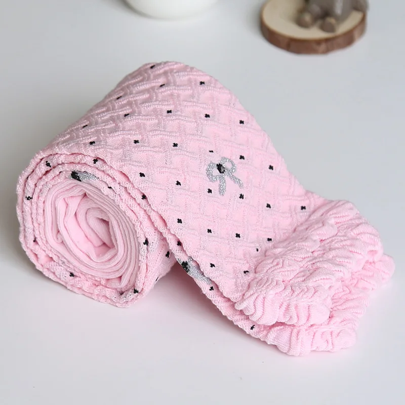 Pink Детские вязаные леггинсы для девочек, штаны, детские штаны, леггинсы для девочек, штаны на осень-зиму для девочек 2, 3, 4, 5, 6, 7, 8 лет - Цвет: Pink