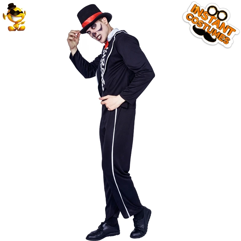 Мужские Косплэй джентльмен призрак жениха костюм для взрослых маскарадный