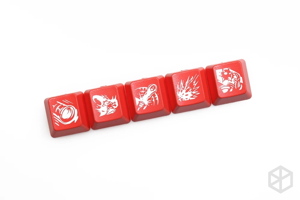Red Tristana x1 Новинка, блестящие колпачки для ключей ABS с гравировкой, блестящий черный красный r2 hero skill Ashe Caitlyn Tristana Varus - Цвет: Red Tristana x1