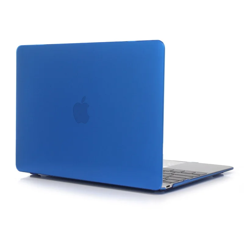 Жесткий Кристальный матовый чехол-накладка для MacBook Air 11 air 13 дюймов A1466 A1932 Pro 13 15 retina A1706 A1708 A1989 - Цвет: Синий