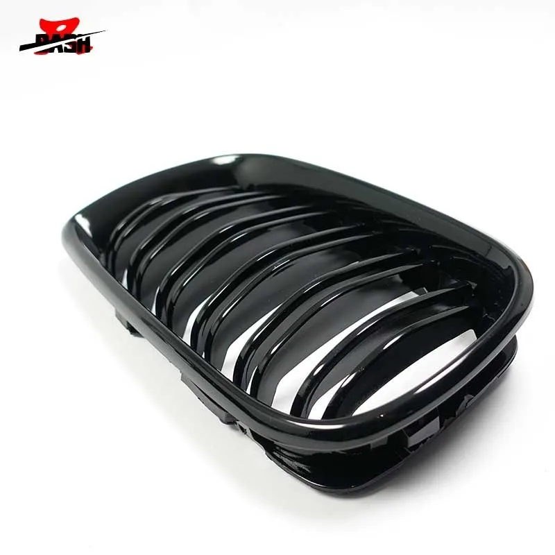 DASH Dual Slat передняя решетка радиатора для BMW E46 4D Седан 2002 2005 блестящий черный