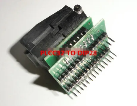 PLCC32 к DIP32 IC тестовый блок/адаптер/тестовый стенд/разъем горения DIP28 | Электронные