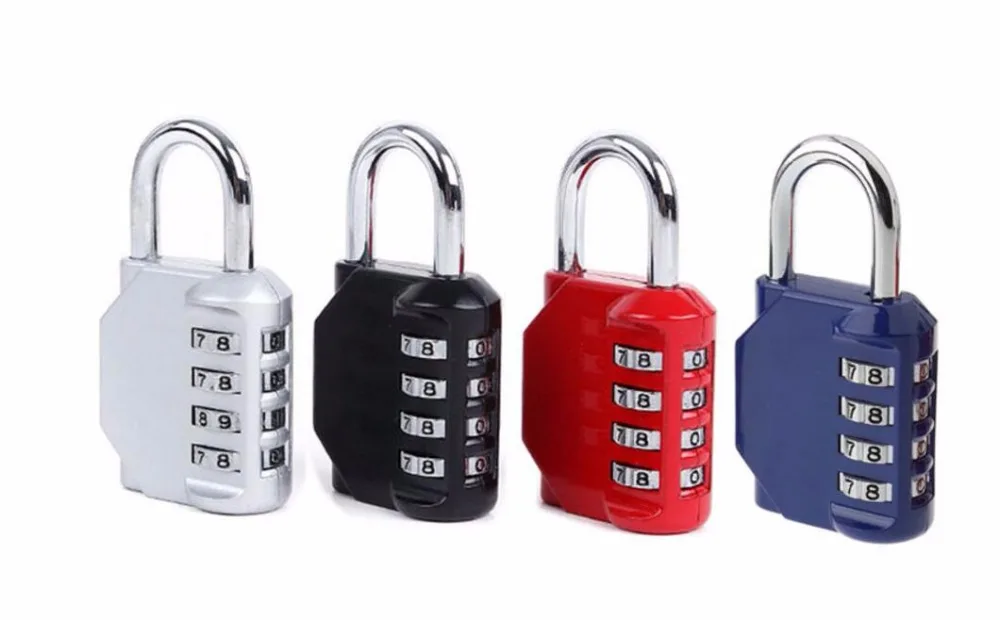 12 шт./лот! Замок с 4 мя цифрами и кодом для багажа|lock padlock|password lock padlocklock combination |