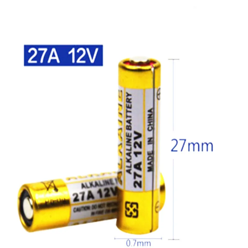 10 шт. 27A 12V сухая щелочная батарея L828 27AE 27MN A27 для дверного звонка автосигнализации