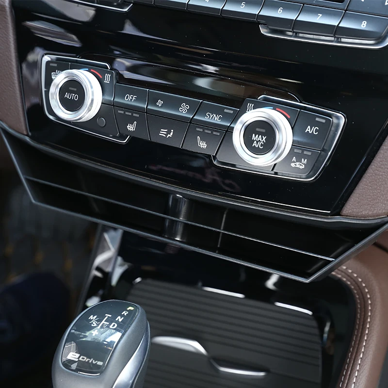 new black phone car tray plastic center console storage box for bmw x1 f48 2016 2017 2018 car accessories for bmw x2 f47 2018 free global shipping