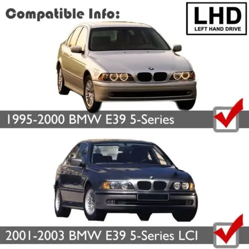Проектор Halo LED DRL Фары Глаза Ангела для BMW E39 5 серии 525i 530i 540i 01-03 | Автомобили и