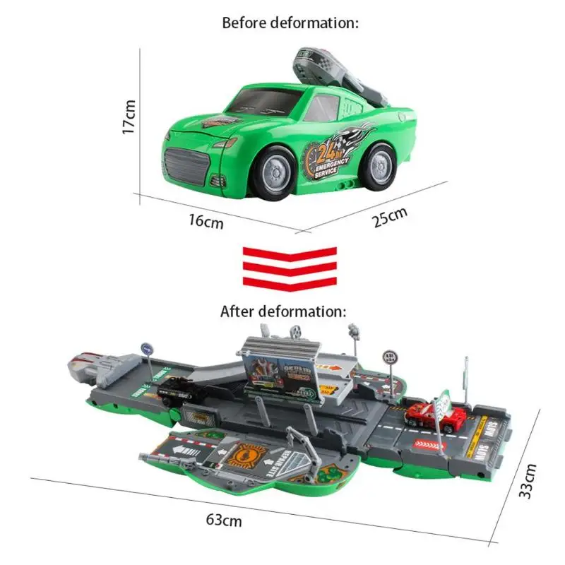 

Simulation Track Parking Lot Toy With Sound And Light Children Puzzle Toys Urban Deformation Track Educational Toys for Kids