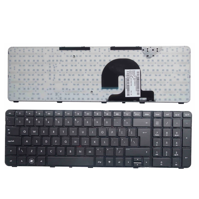 YALUZU новый для HP pavilion DV7 черный с рамкой и клавиатурой ноутбука на английском языке