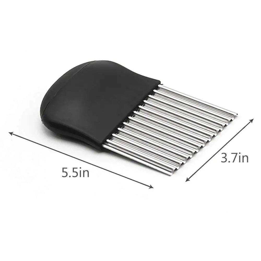 Кухонные аксессуары нож для картофеля из нержавеющей стали волнистый слайсер